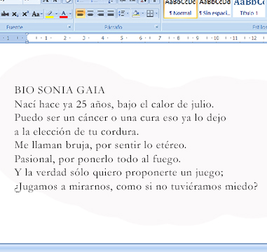 Biografía poética de Sonia Gaia